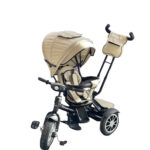 Tricicleta copii Turbo Trike Beige, cu pozitie de somn, scaun reversibil