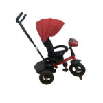 Tricicleta copii cu pozitii de somn, scaun rotativ, jucarie interactiva tip masinuta, Strilly Red