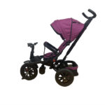 Tricicleta copii PRO Trike Purple, pozitii somn, roti de cauciuc