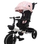 Tricicleta copii COOL Trike Pink, pozitii somn, roti de silicon 01