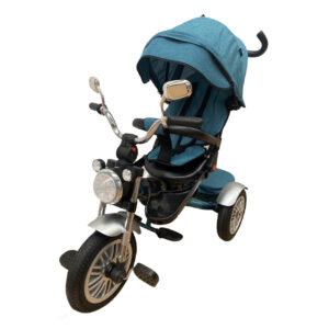 Tricicleta copii Pozitii Somn Motostyle Verde, Scaun Reversibil, Roti Cauciuc
