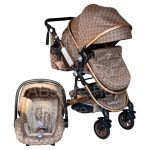 Carucior copii 3 in 1 cu landou reversibil si scoica - BabyCare PRO, 0-36 luni - GriD