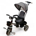 Tricicleta copii cu scaun reversibil Super Trike GRI