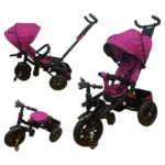 Tricicleta copii cu scaun reversibil si spatar reglabil Mov 5099 Turbo