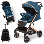 Carucior sport tip troller cadru gold Kidillo Dark Blue BPTV3