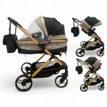 Carucior copii 2 in 1 transformabil Tesy Black Grey