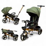 Tricicleta Copii Cu Pozitie De Somn Scaun Rotativ Sunete Si Lumini BPT620 Kaky Plus