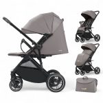 Carucior copii cu maner reversibil si plaibil cu husa picioare Evolia BPT FNQ1 Gri