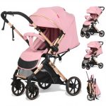 Carucior Copii Tip Troller Cu Maner Reversibil Belecoo Zipy Pink NEW