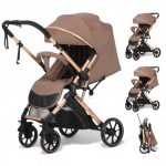 Carucior Copii Tip Troller Cu Maner Reversibil Belecoo Zipy Beige NEW