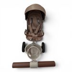 Tricicleta Copii Semipliabila Cu Pozitie De Somn Scaun Rotativ Sunete Si Lumini BPT Q620 Maron - imagine 8