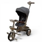 Tricicleta Copii Semipliabila Cu Pozitie De Somn Scaun Rotativ Sunete Si Lumini BPT Q620 Grey - imagine 2